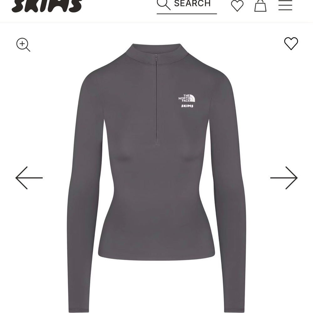 SKIMS x North Face Refina Long Sleeve Top